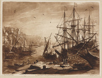 KG 16320
<br/>
Haven met zeilschepen
<br/>
<em>Earlom, Richard (1742/43-1822)</em>